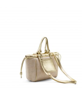 Bolso de rafia con cordón