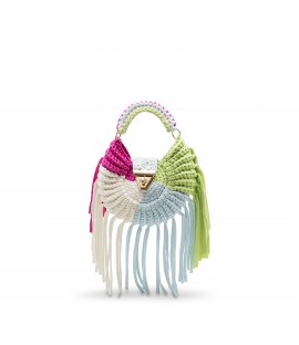 Sac en corde colorée avec...