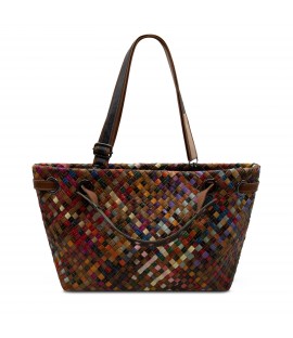 Bandolera de piel auténtica.