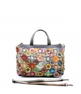 Sac patchwork multicolore...