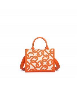 Fabric handbag with...