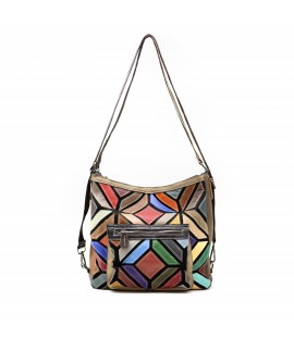 Sac patchwork multicolore...