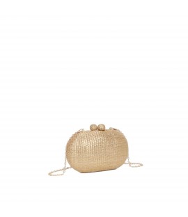 Clutch-Tasche aus Raffia...