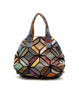 Sac patchwork multicolore...