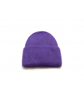 Casquette côtelée unie avec...