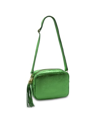 カバン　ショルダーバッグ　緑　Italian leather グッチ ダブルG ショルダーバッグ グリーン 739722 レザー