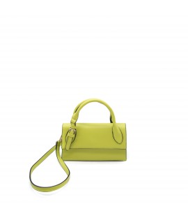 Rigid leatherette handbag