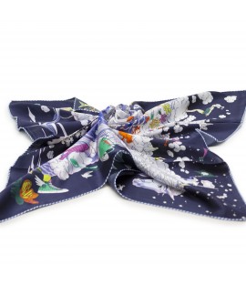Foulard in 100% seta 85x85cm