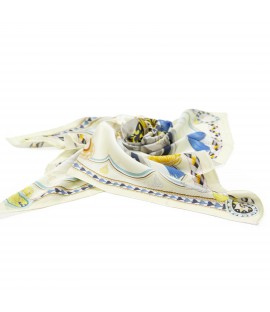 100% Seide Schal 85x85cm