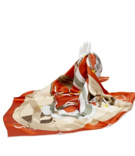 Echarpe 100% soie 85x85cm