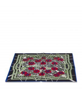 100% silk scarf 50x50cm