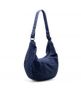 Denim shoulder bag