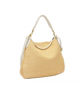 Sac à bandoulière en raphia