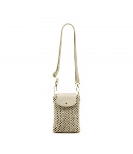 Handytasche aus Raffia und...