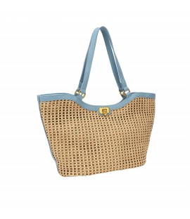 Sac à bandoulière en raphia
