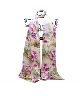 100% silk scarf 170x50cm