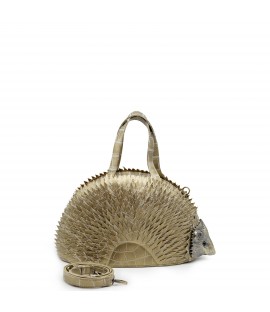 Curly patterned handbag
