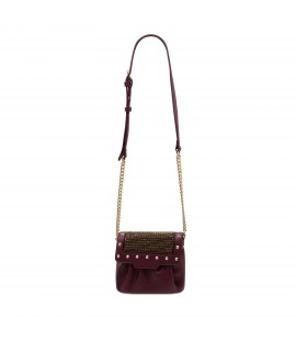 Pochette con strass a...