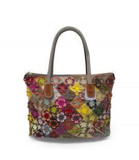 Bolso de piel de colores