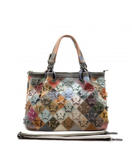 Bolso patchwork multicolor...