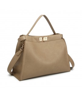 Faux leather shoulder bag...