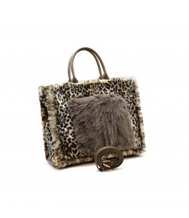 Borsa a spalla in pelliccia...
