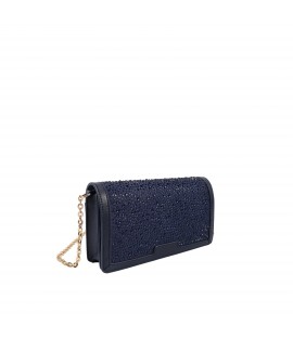 Pochette a tracolla con strass