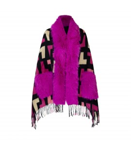 GMV geometric pattern cape.