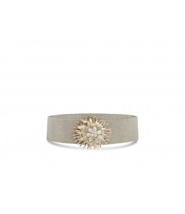 Cintura elastica con fiore...