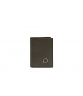 Leather wallet with logo on...