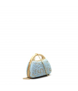 Pochette in bambù con macramè