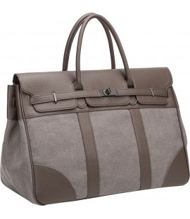CANVAS AND PU TRAVEL BAG...
