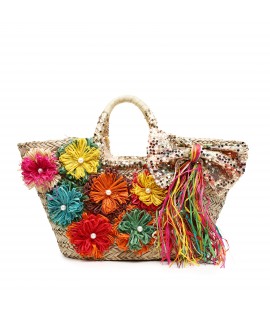 Sac en paille et paillettes...