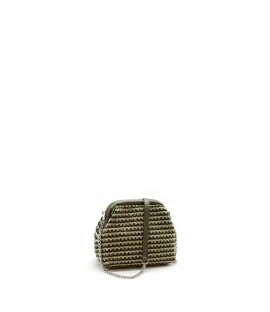 Bolso de tela y piel...