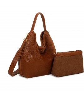 Bolso hobo con inserción de...