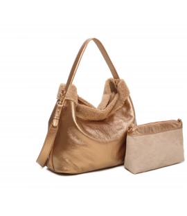 Sac en simili-cuir brillant...